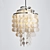 Elegant Capiz & Luxxu Chandelier Set 3D model small image 3