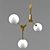 Elegance in Motion: Molecular Chandelier 3D model small image 1