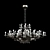 Elegant Morgana EX15 Chandelier 3D model small image 1