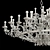 Elegant Morgana EX15 Chandelier 3D model small image 3