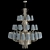 Sleek Sinuosa EX01 Chandelier 3D model small image 1