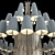 Sleek Sinuosa EX01 Chandelier 3D model small image 2