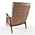 Dwellstudio Hans Accent Chair: Modern Elegance for Any Space 3D model small image 2