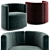 Elegant Fendi Casa Camilla Chair 3D model small image 1