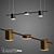 Sleek Chandelier Sticks 3D model small image 1