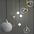 Sophisticated Trio Pendant Light 3D model small image 2