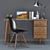 Modern Office Furniture Set: Desk & Chair 3D model small image 2