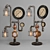 Steampunk Industrial Desk Lamp 3D model small image 1