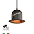 Elegant Metal Chandelier: Arte LAMP Capello A5064SP-1BN 3D model small image 1