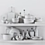 Elegant Kitchen Decor Set 3D model small image 1