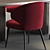 Sleek Minotti Set: Morgan Table & Aston Chair 3D model small image 2