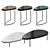 Modern Lily Highside Table Set 3D model small image 1