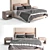 Restoration Hardware Belmont Fabric Bed 3D model small image 1