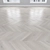 White Oak Parquet: Herringbone, Linear, Chevron 3D model small image 3