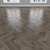 Smoky Oak Parquet: Herringbone, Linear, Chevron 3D model small image 3