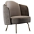 Elegant Ditre Lucia Armchair 3D model small image 1