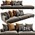 Poliform Tribeca 2 - Modern Minimalist Sofa 3D model small image 1