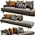 Poliform Tribeca 2 - Modern Minimalist Sofa 3D model small image 2