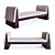 French Art Deco Daybed by Ernest Boiceau 3D model small image 1