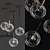 Penball: Contemporary Glass Pendant Light 3D model small image 1