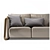 Modern Grey Fabric Sofa 3D model small image 2