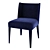 Meridiani KITA Modern Upholstered Chair 3D model small image 1