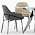 Modern Elegance: Jackie Chair & Ring Table by Berto 3D model small image 2