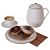 Delicious Coffee & Donuts Delight 3D model small image 1