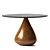 Sonya Organic Table | Wood, Bronze/Steel | Studio Design 3D model small image 1