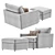 Luxe Outdoor Chair & Ottoman: Petite, Stylish, and Versatile 3D model small image 2