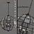 Elegant Luna Bronze Lantern 3D model small image 1