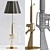 Sleek Lounge Gun Floor Lamp 3D model small image 1