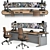 Ergonomic Vertiv Knurr Control Desk 3D model small image 1