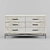Wood Tiled 6-Drawer Dresser: Stylish Storage Solution 3D model small image 2