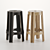 Riga Bloom Barstool: Lightweight & Stackable 3D model small image 1