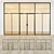 Sleek Glass Partition Door 3D model small image 1