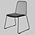 Cosmo MC-156 Black Chair: Sleek Design, Durable Materials 3D model small image 1