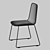 Cosmo MC-156 Black Chair: Sleek Design, Durable Materials 3D model small image 2