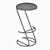 Sleek Backless Stool for Modern Spaces 3D model small image 3