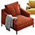 Elegant Poliform Bellport Armchair 3D model small image 2