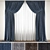 Detailed Curtain Model 3D model small image 1