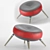 Modern Round Chair: Soft Comfort Collection 3D model small image 1