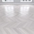 White Oak Parquet: Herringbone, Linear, Chevron. 3D model small image 3