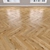 Caramel Oak Parquet: Herringbone, Linear & Chevron 3D model small image 2