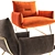 Stylish Margot Armchair for Modern Interiors 3D model small image 1