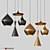 Sophisticated Beat Light Chandelier Set 3D model small image 1