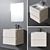 Modern Coria 60cm Bathroom Set 3D model small image 1