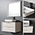Indiana 90cm: Stylish Bathroom Furniture 3D model small image 1