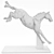 Elegant Bronze Horse Jumper Exhibit 3D model small image 6