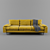 Vintage Retro Sofa by HK LIVING 3D model small image 1